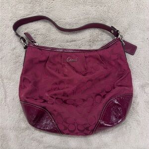 Coach Burgundy Shoulder Bag